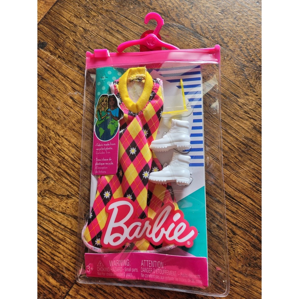 Barbie Fashion Clothes with Argyle Dress Accessories Pack - HJT17